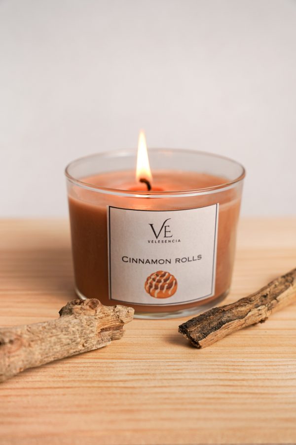 Vela Aromática de Cinnamon Rolls